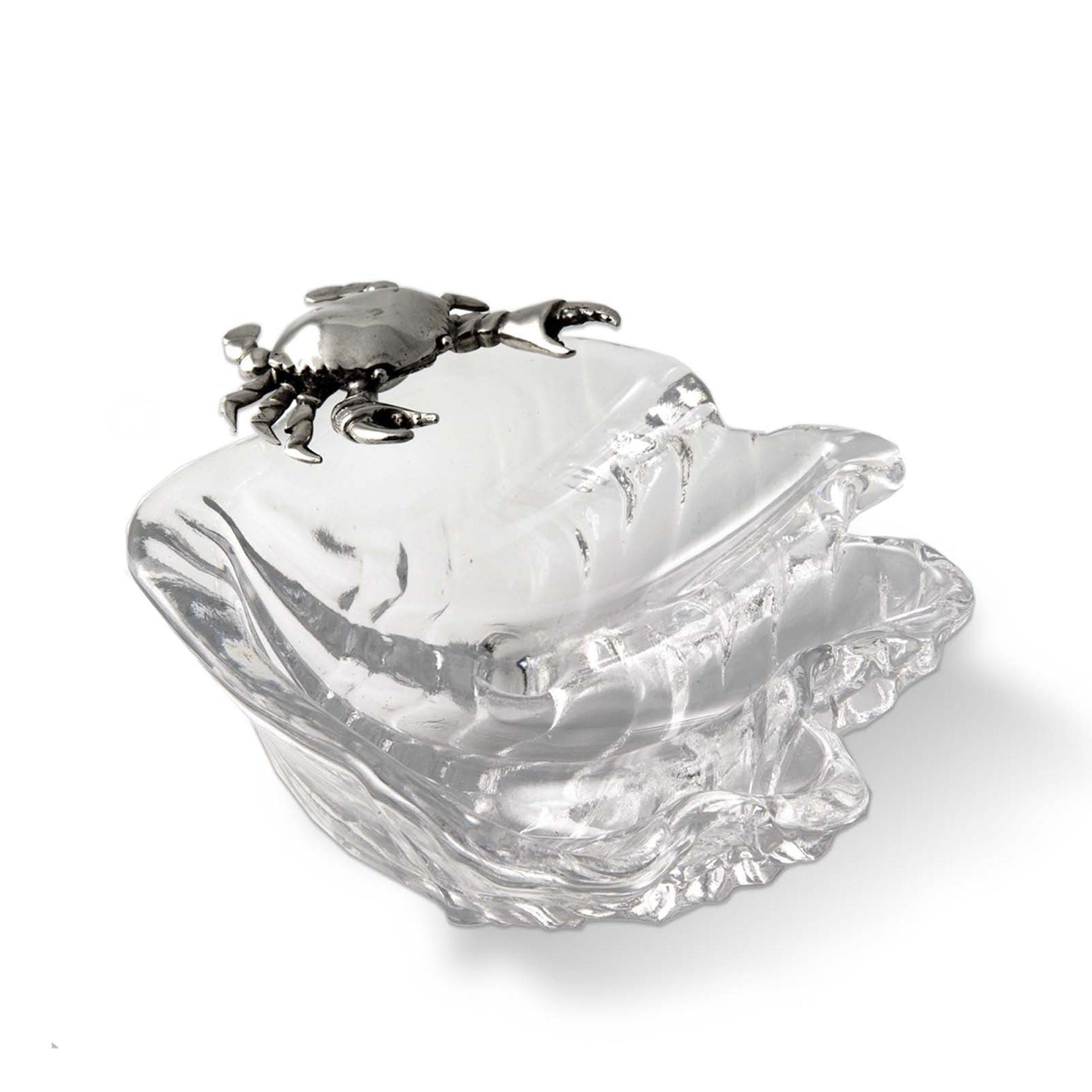 Vagabond House Sea and Shore Small Crab on Shell Dip Bowl