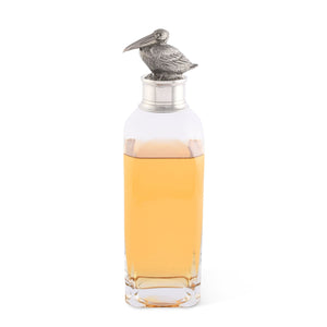 Vagabond House Sea and Shore Tall Pelican Liquor Decanters