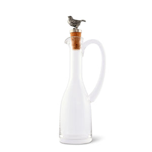 Vagabond House Song Bird Cruet Bottle with Song Bird Cork Stopper