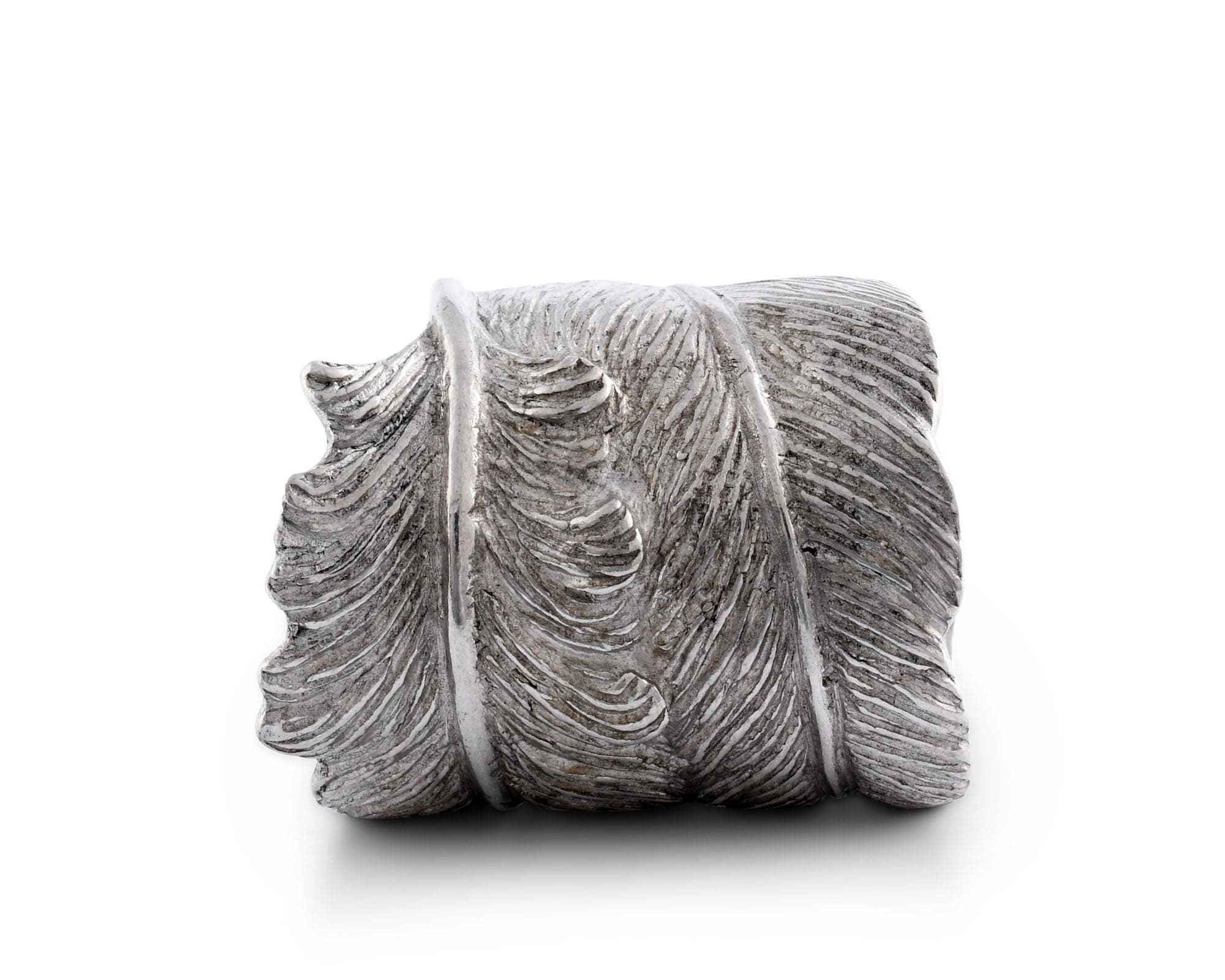 Vagabond House Song Bird Pewter Feather Napkin Ring
