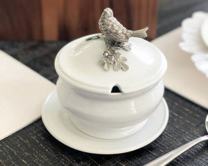 Vagabond House Song Bird Songbird Porcelain Lidded Bowl