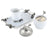 Vagabond House Song Bird Stoneware Creamer Set - Pewter Song Bird