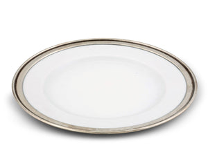 Vagabond House Tribeca Classic Pewter Rim Dinner Plate