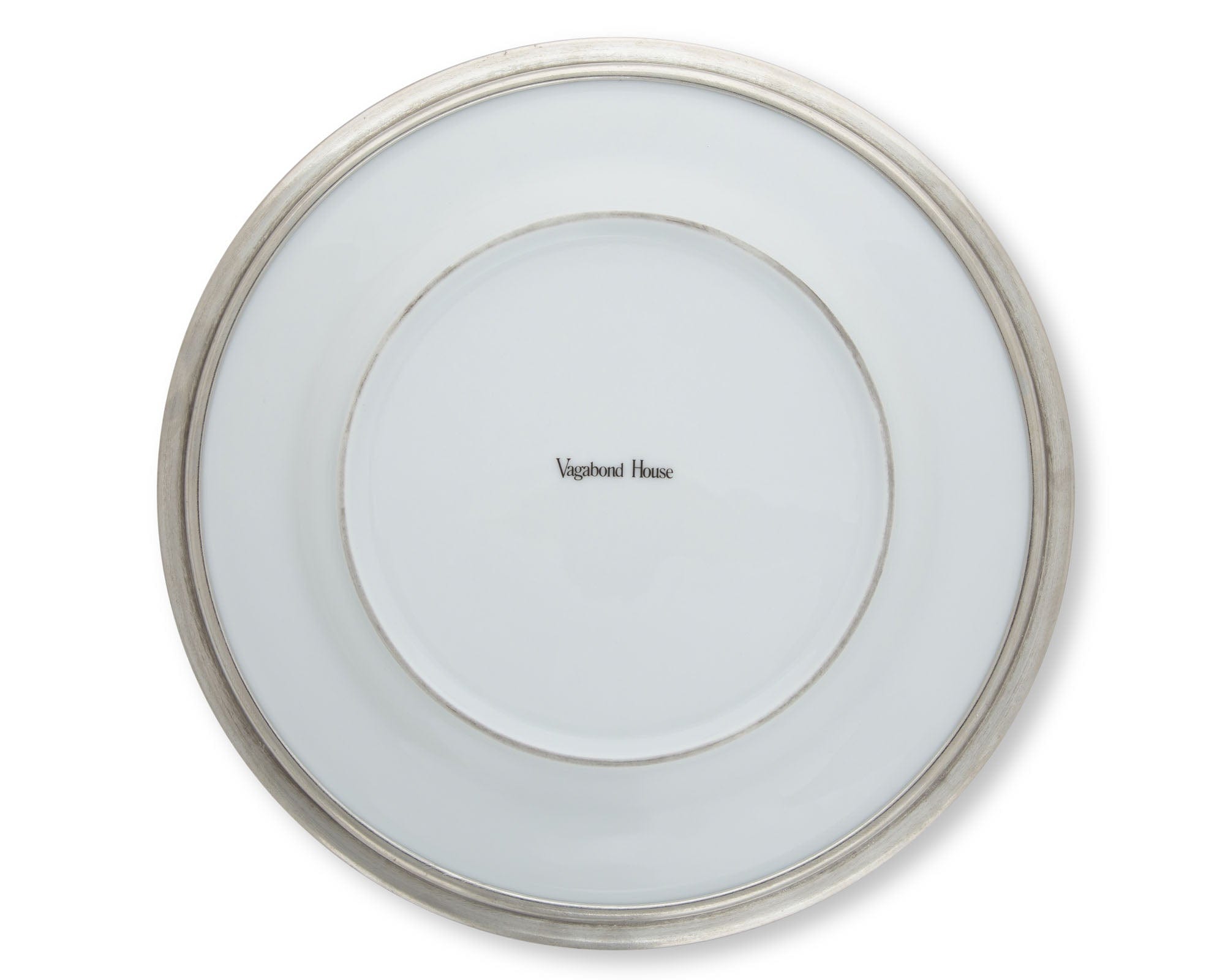 Vagabond House Tribeca Classic Pewter Rim Dinner Plate