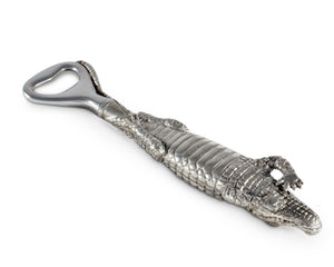 Vagabond House Tropical Tales Pewter Alligator Handle Bottle Opener