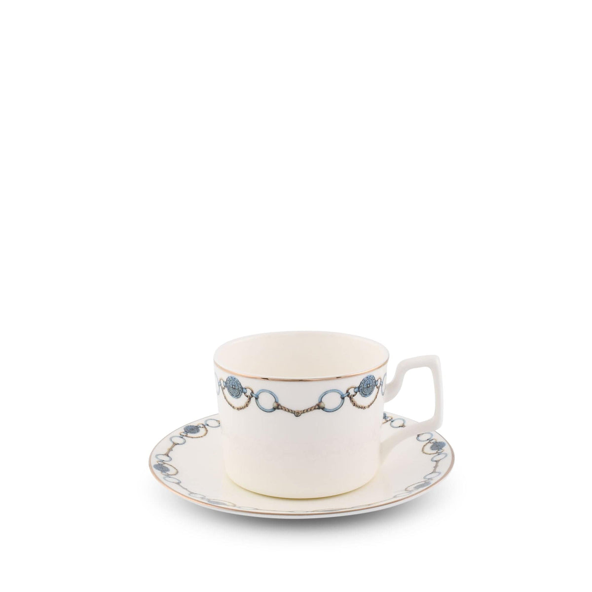 Vagabond House Western Frontier Amarillo Concho Pattern Bone China Cup and Saucer