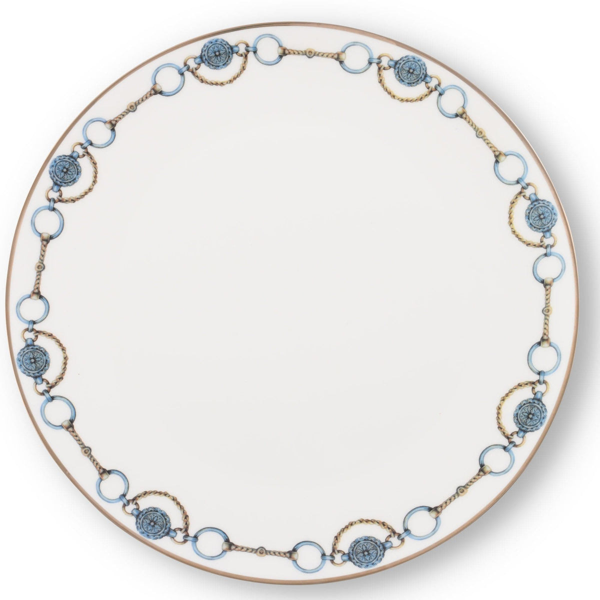 Vagabond House Western Frontier Amarillo Concho Pattern Bone China Round Charger Plate