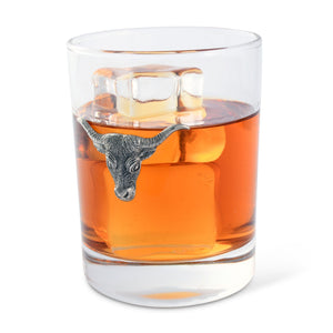 Vagabond House Western Frontier Long Horn Double Old Fashion Bar Glass