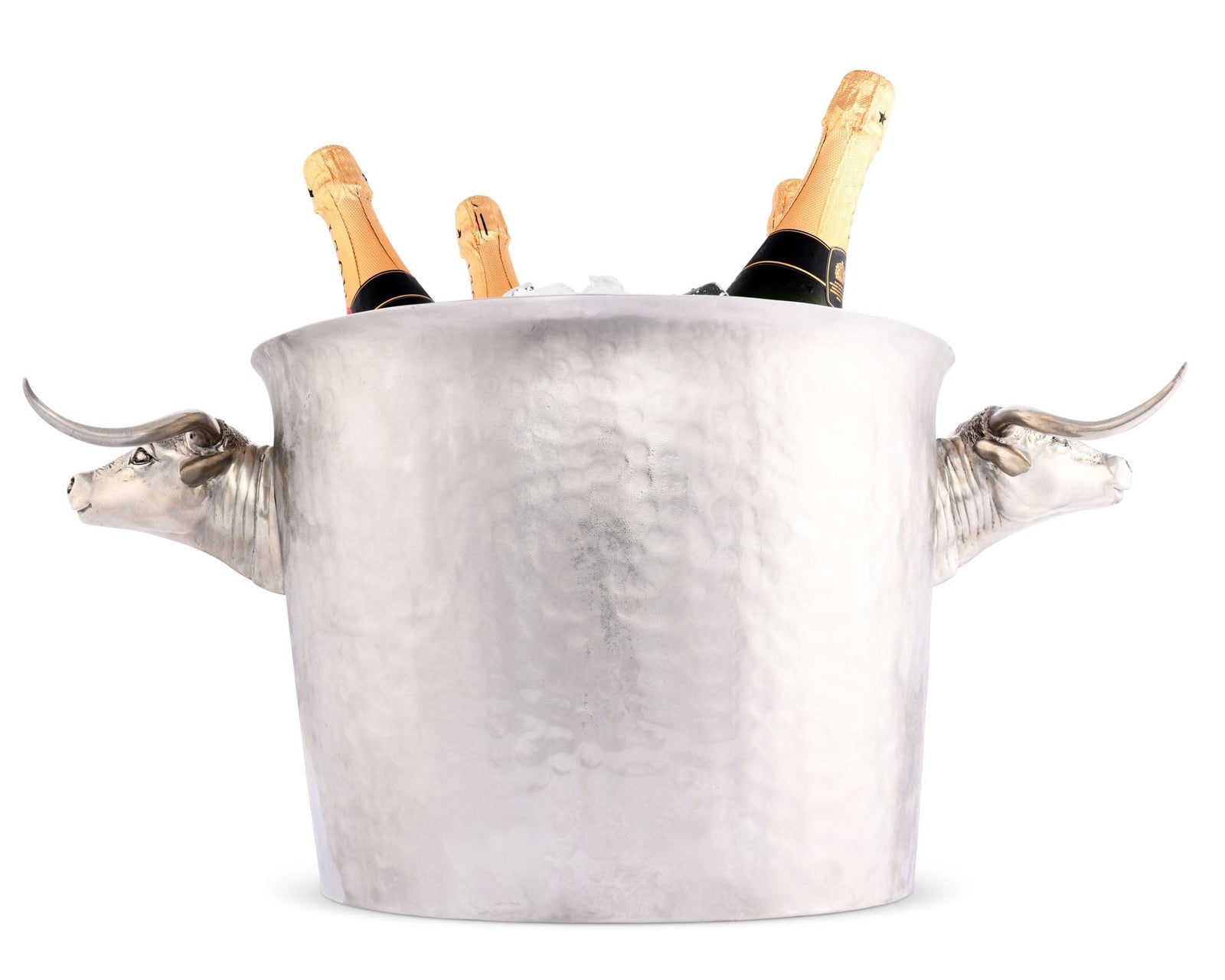 Vagabond House Western Frontier Long Horn Steer Ice Tub Punchbowl