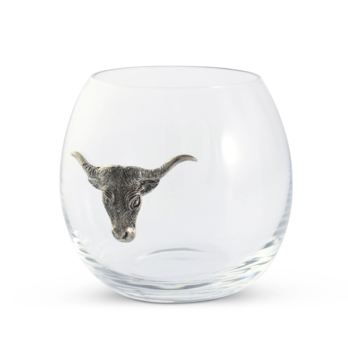 Vagabond House Western Frontier Longhorn Stemless Wine Glass