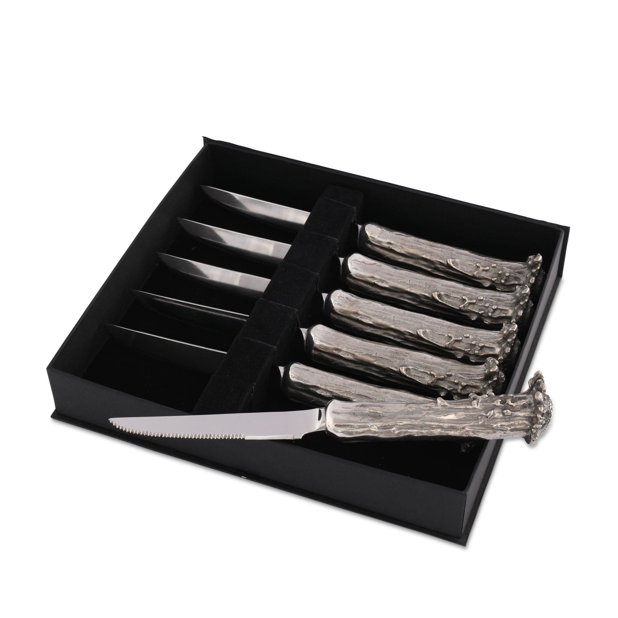 Set of Six Forged Steak Knives