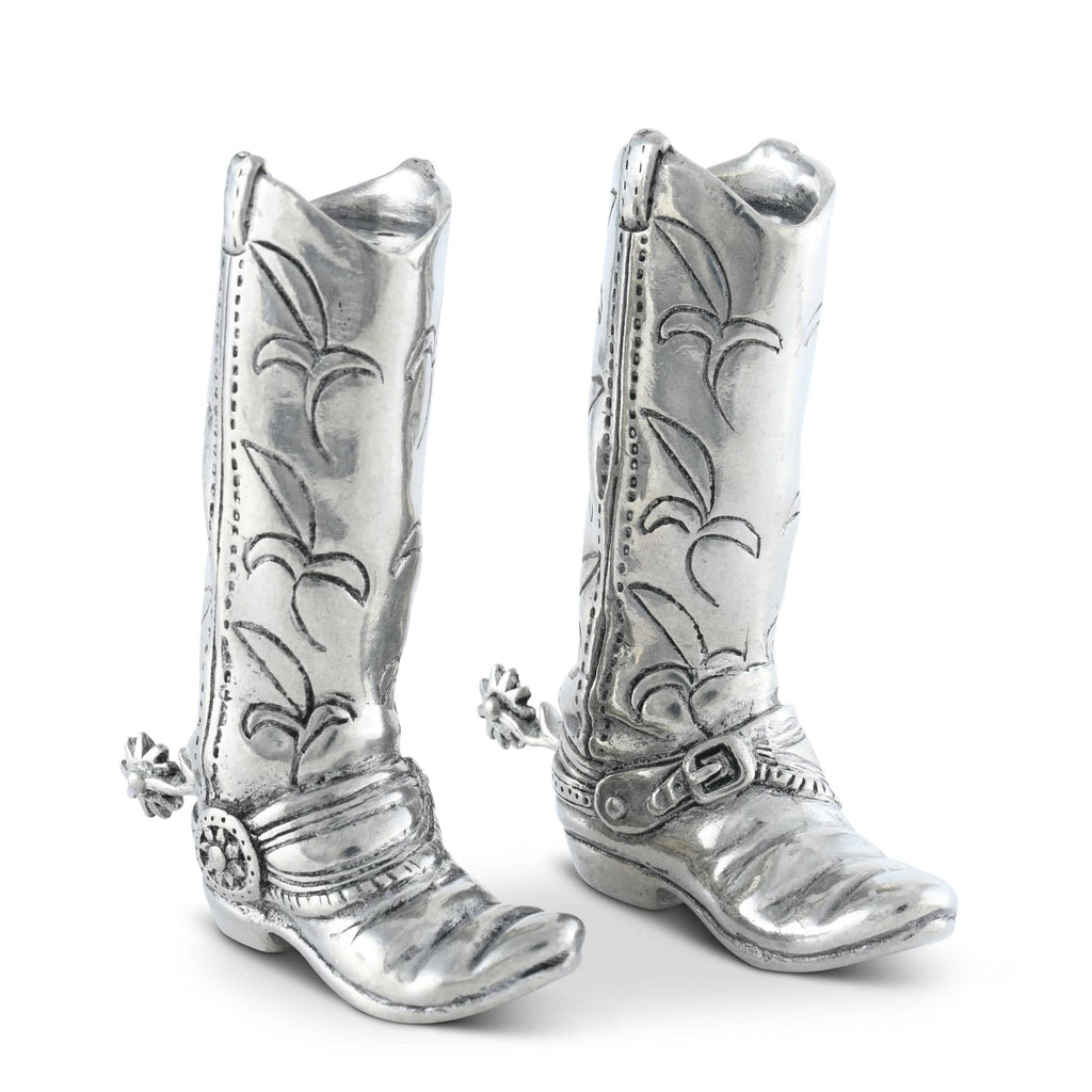 Pewter Cowboy Boot Salt Pepper Set