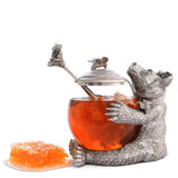 Vagabond House Woodland Creatures Pewter Bear Honey Pot