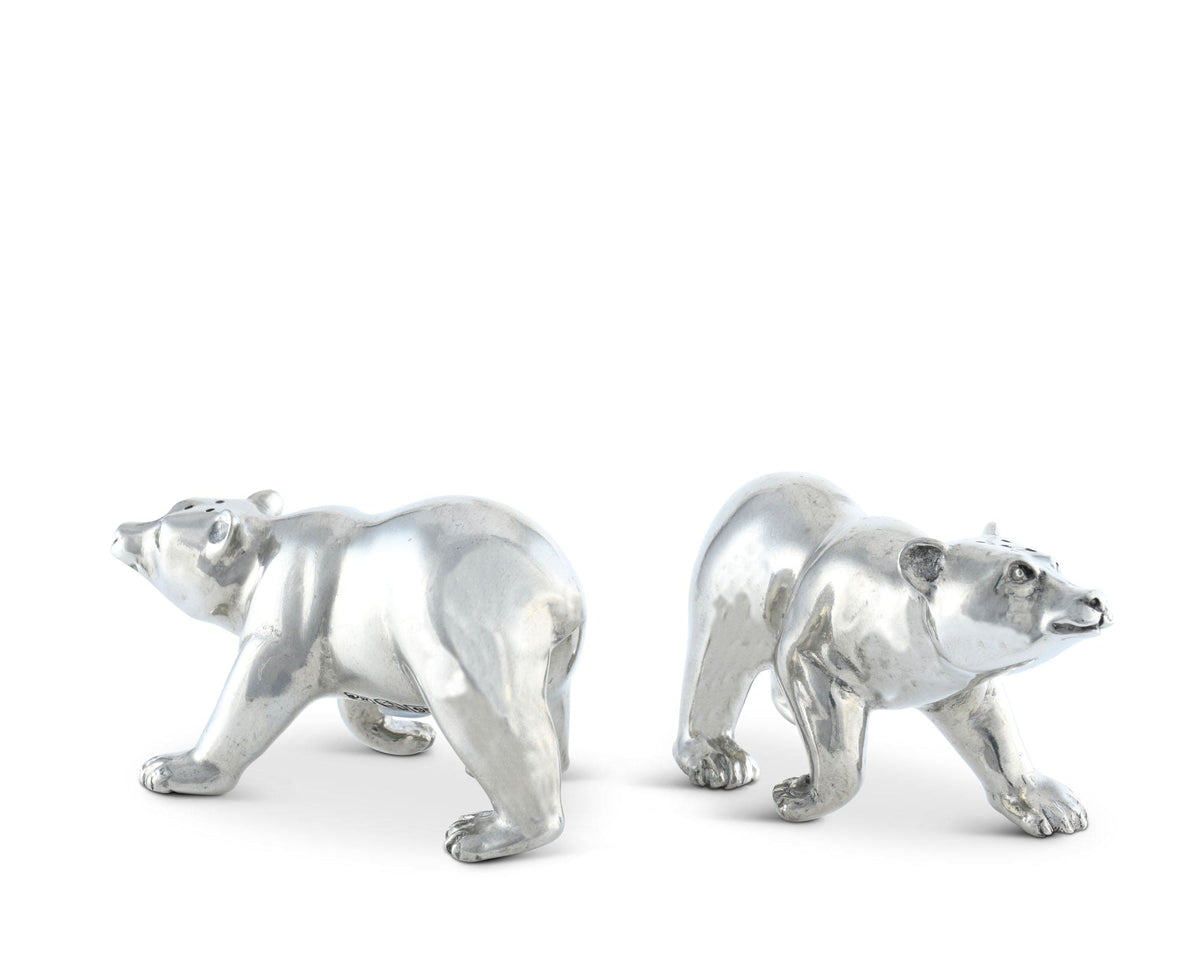 Vagabond House Woodland Creatures Pewter Polar Bear Salt &amp; Pepper Shaker