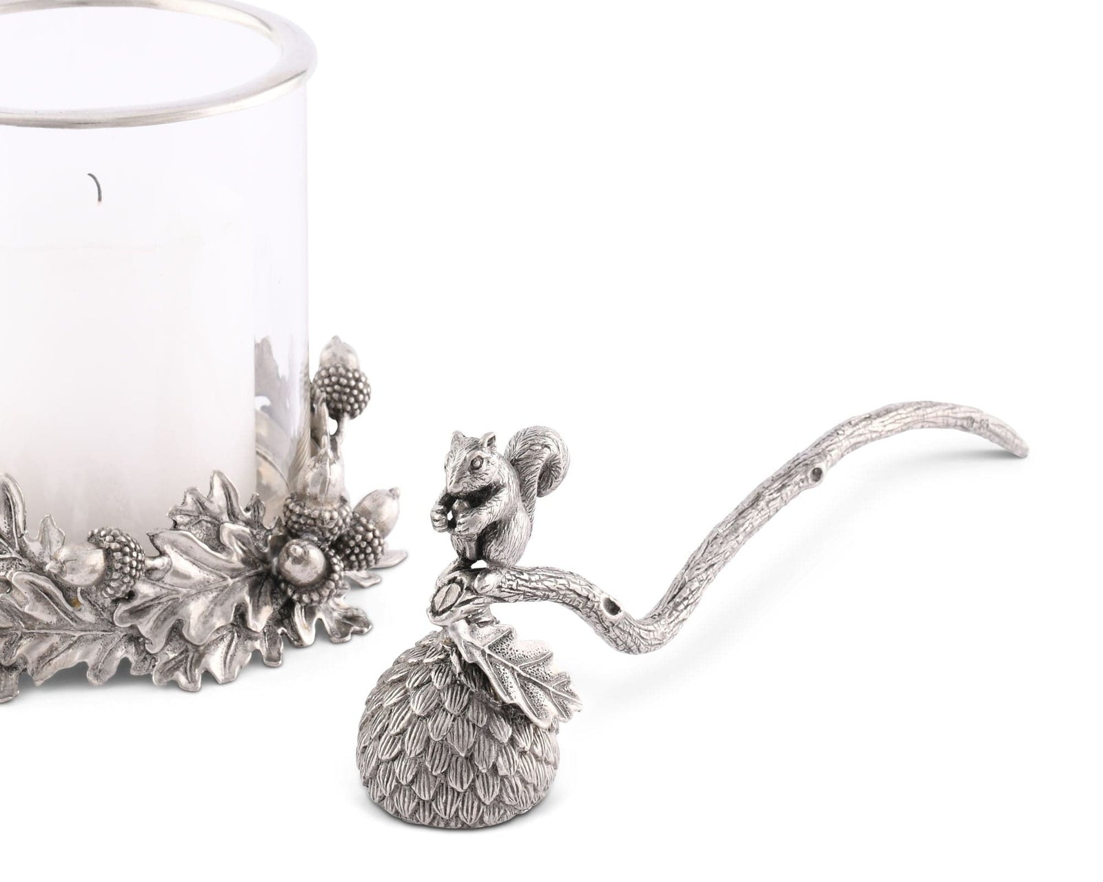 Vagabond House Woodland Creatures Pewter Squirrel Candle Snuffer