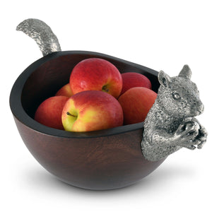 Vagabond House Woodland Creatures Squirrel Head and Tail Nut Bowl - Lg