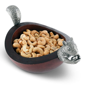 Vagabond House Woodland Creatures Squirrel Head and Tail Nut Bowl - Sm