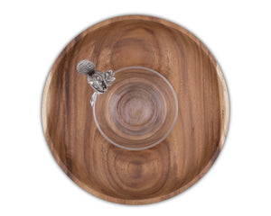 Vagabond House Woodland Creatures Squirrel Ring Serving Bowl