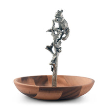 Vagabond House Woodland Creatures Squirrel Wood Candy / Nut Dish