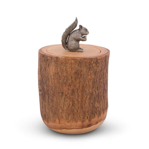 Vagabond House Woodland Creatures Squirrel Wood Canister
