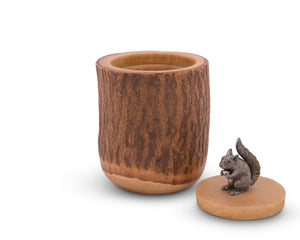 Vagabond House Woodland Creatures Squirrel Wood Canister