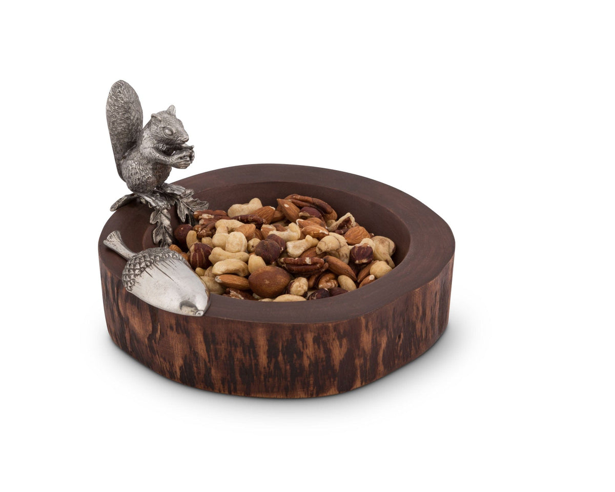 Vagabond House Woodland Creatures Standing Squirrel Nut Bowl &amp; Scoop